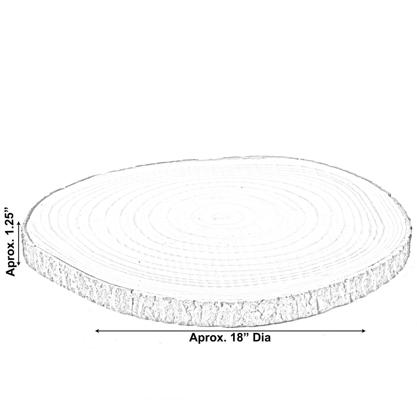 Barky Natural Wood Slabs Rustic Ornament Slice Tray Table Charger