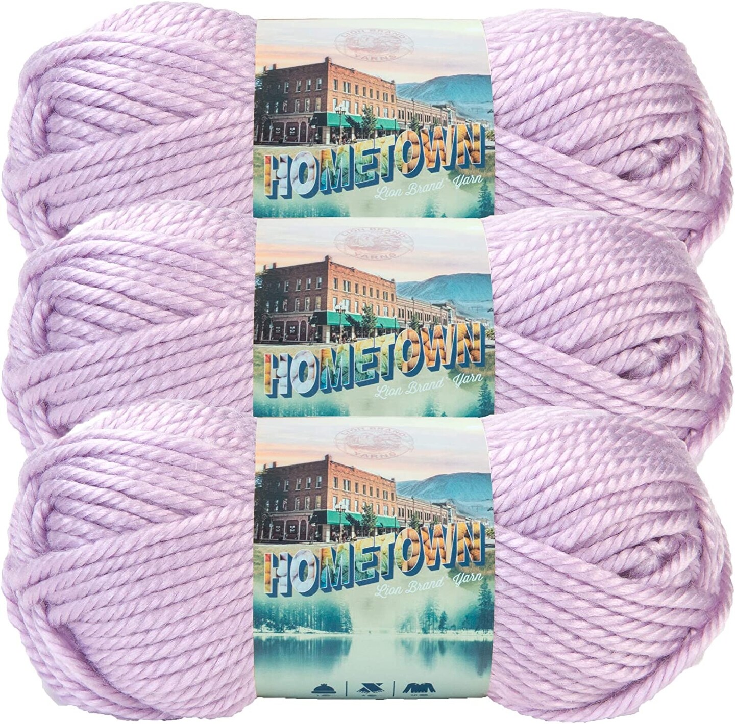 (Pack of 3) Lion Brand Hometown Yarn-Joliet Iris