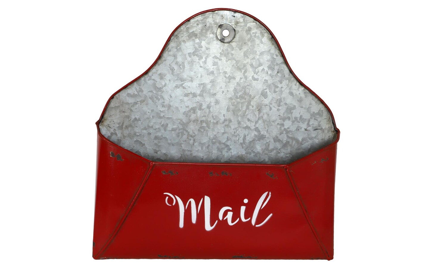 Wall Pocket Mail Holder 11.75x1.75x11.75&#x22;Red