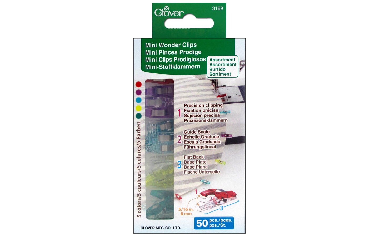 Wonder Clips Asst. Colors 50pc