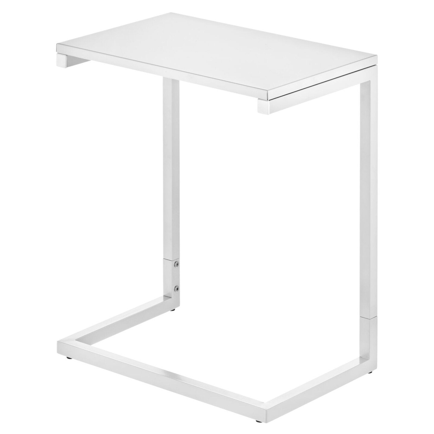 mDesign Modern Minimalistic Metal Accent Desk and Tray Furniture Unit