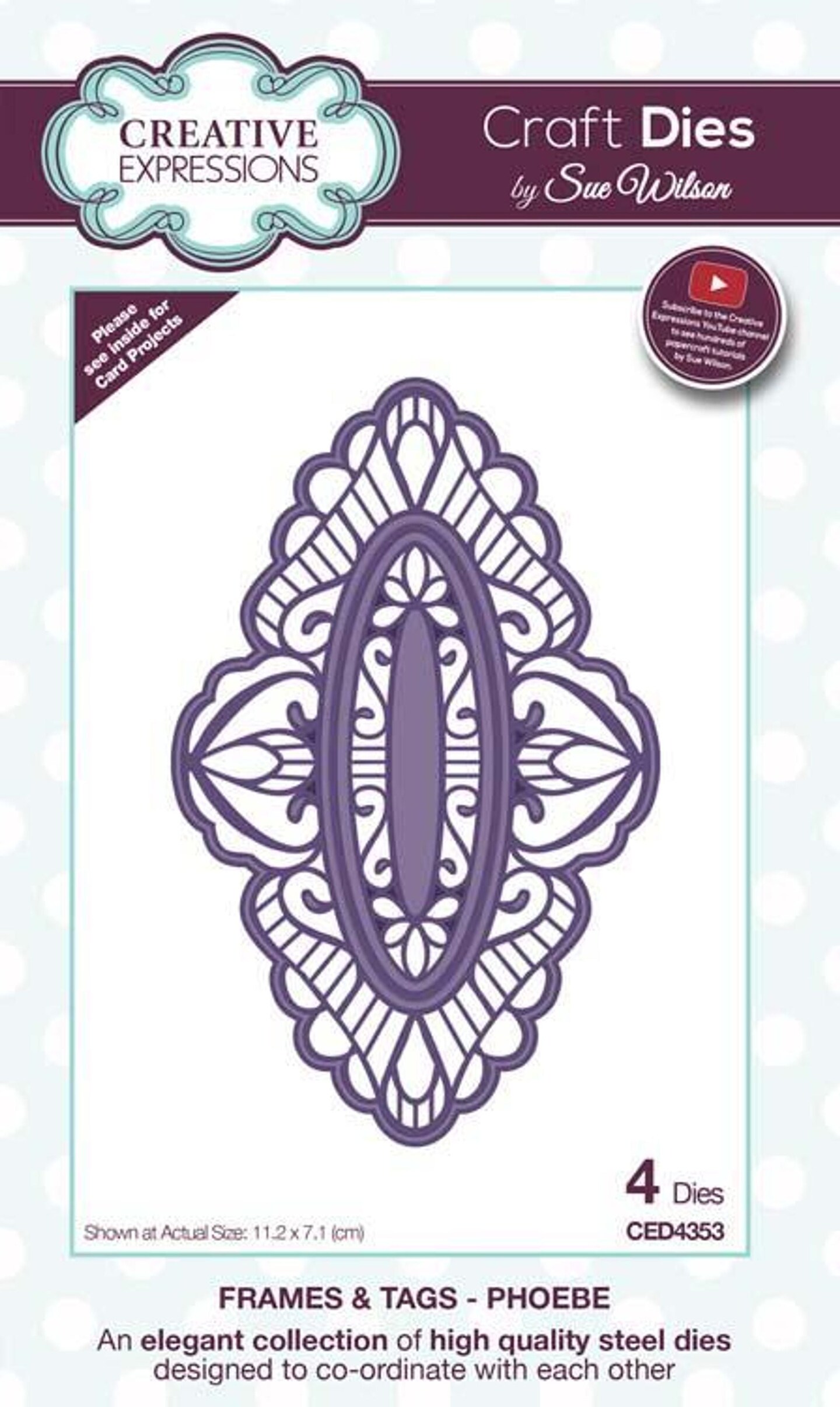 Creative Expressions Frames and Tags Collection Phoebe Die