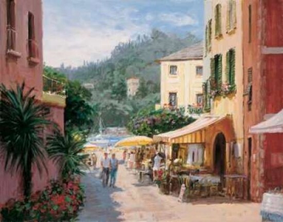 Al Fresco - Portofino Poster Print by George Bates - Item # VARPDX2174
