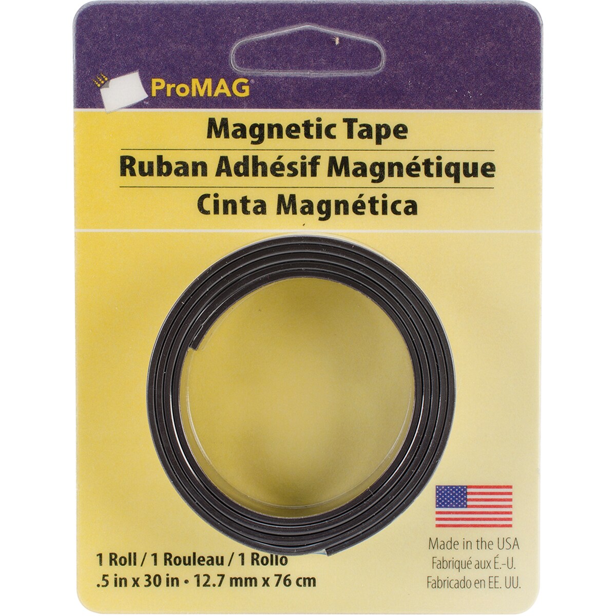 ProMag Adhesive Magnetic Tape-.5&#x22;X30&#x22;