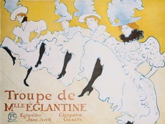 The Troup of Madame Eglantine Poster Print by Henri de Toulouse-Lautrec - Item # VARPDX3TL567