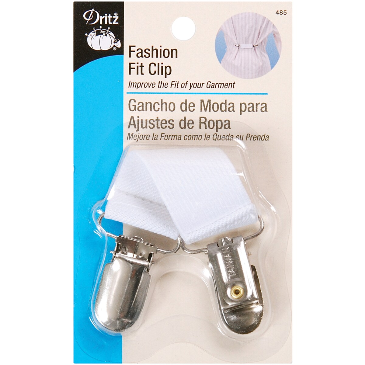 Dritz Fashion Fit Clip-White