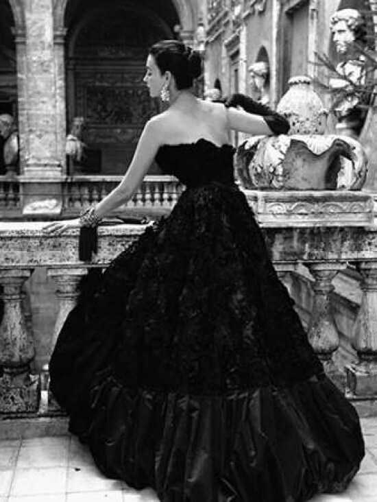 Black Evening Dress Roma 1952 Poster Print by Genevieve Naylor - Item # VARPDX3GN669