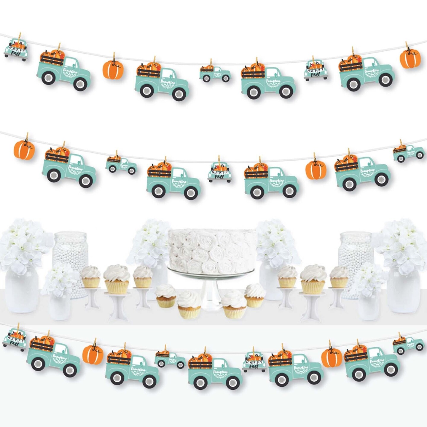 Big Dot of Happiness Happy Fall Truck - Harvest Pumpkin Party DIY ...