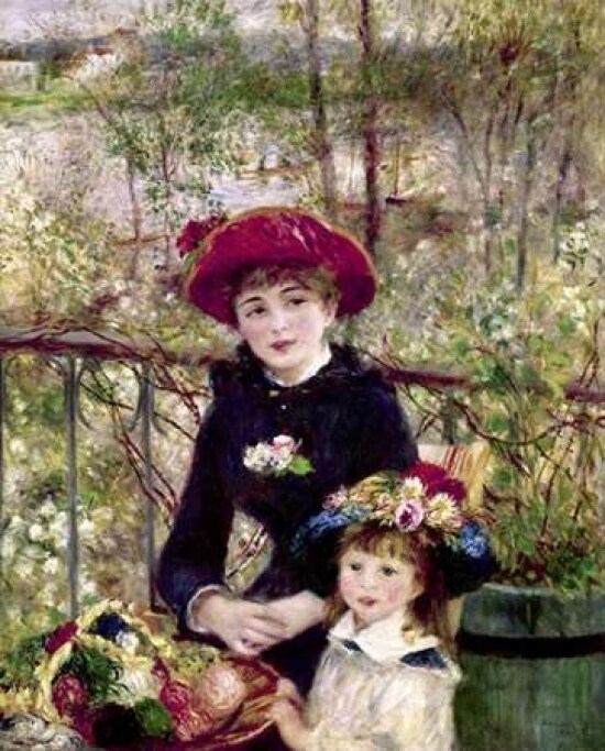 Two Sisters - On The Terrace Poster Print by  Pierre-Auguste Renoir - Item # VARPDX279688