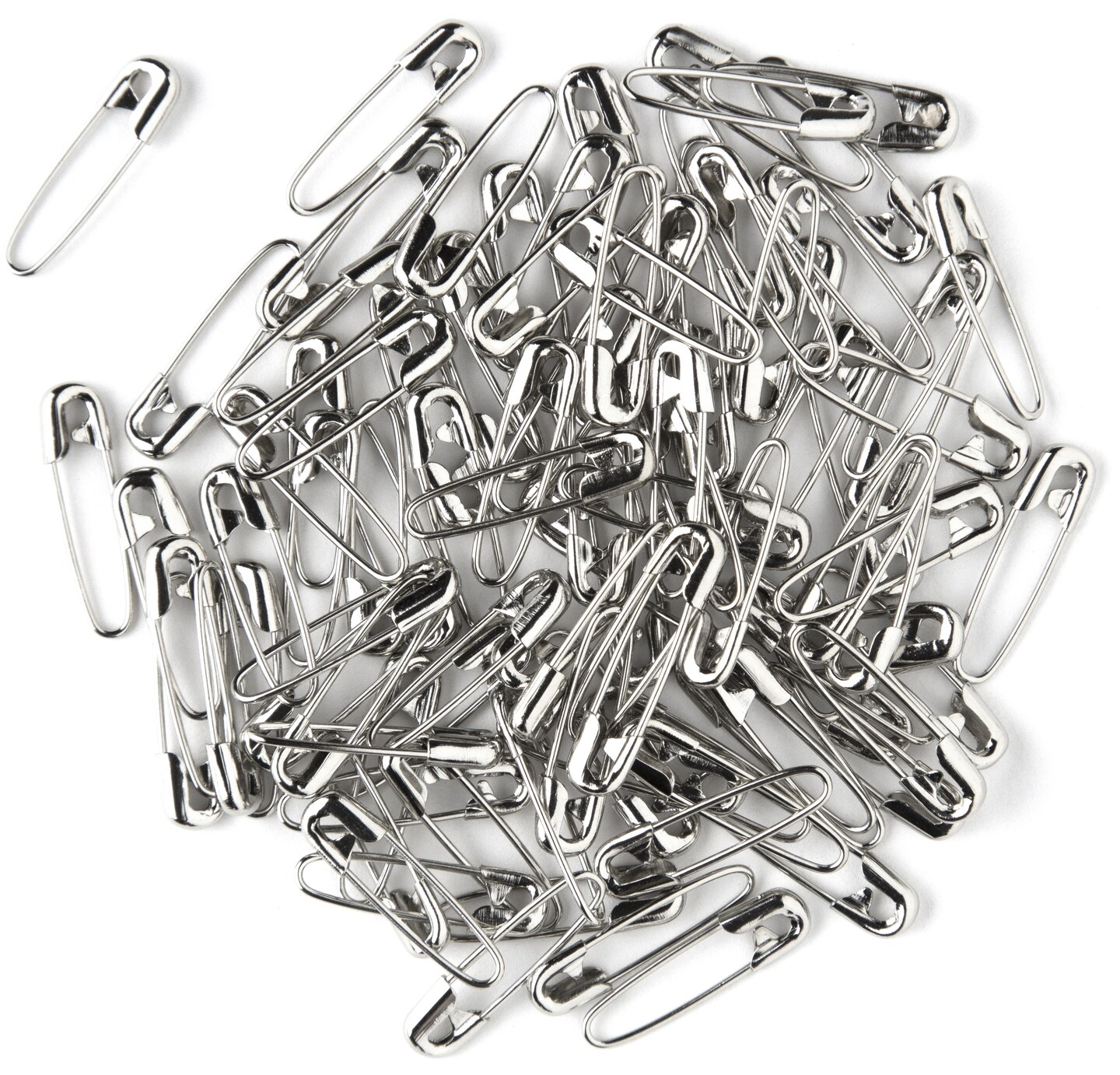 Coiless Safety Pins Nickel