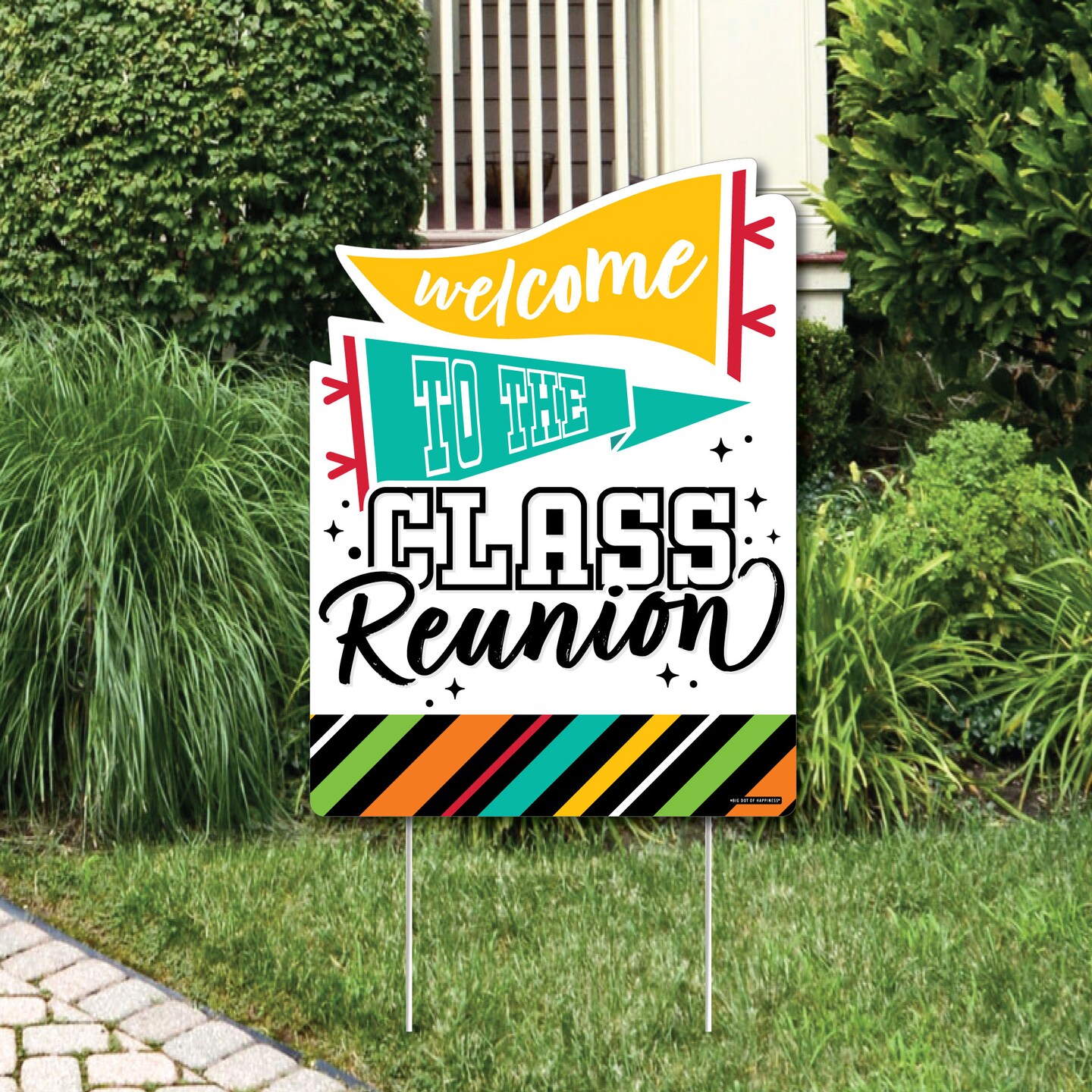 Big Dot of Happiness Still Got Class - Party Decorations - High School Reunion Party Welcome Yard Sign