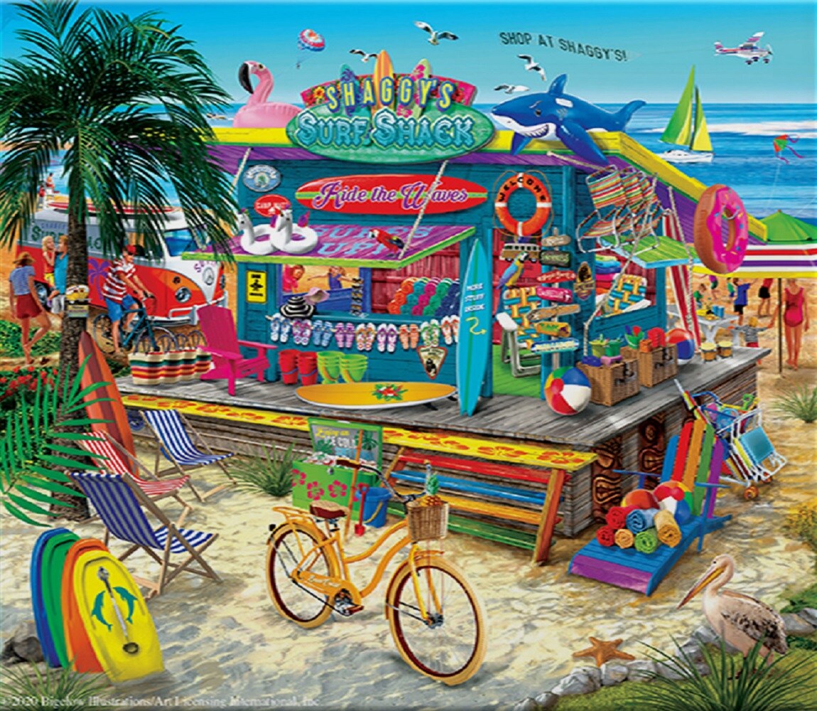 Sunsout Shaggy&#x27;s Surf Shop 300 pc   Jigsaw Puzzle 31570