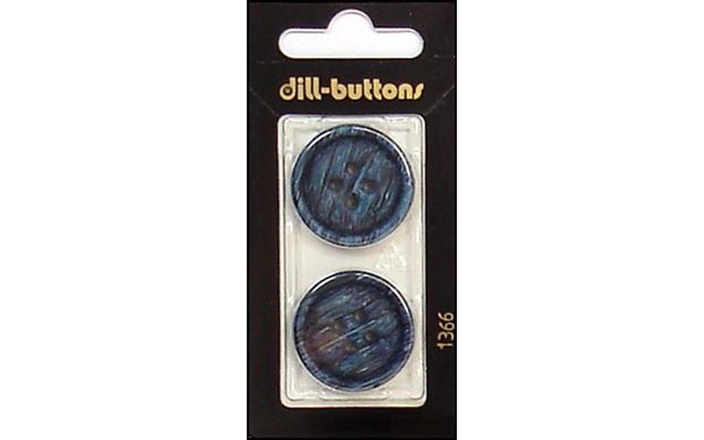Dill Buttons 25mm 2pc 4 Hole Navy Michaels