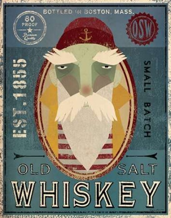 Fisherman VIII Old Salt Whiskey Poster Print by Fowler Ryan - Item # VARPDX22447