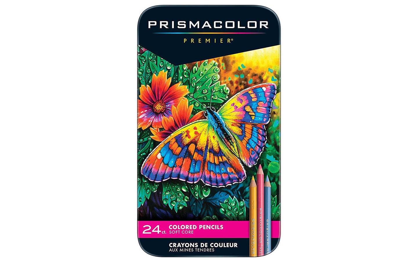 Sanford Prismacolor Colored Pencil Set W/Tin 24pc
