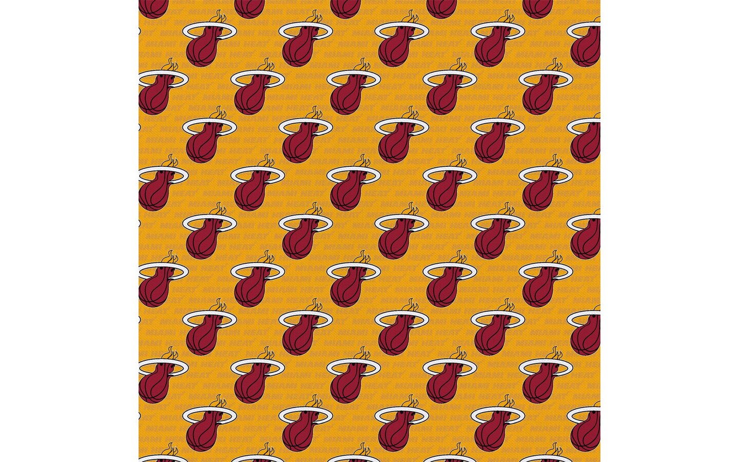 NBA Cotton Precut Miami Heat Ditsy Colors 2yd