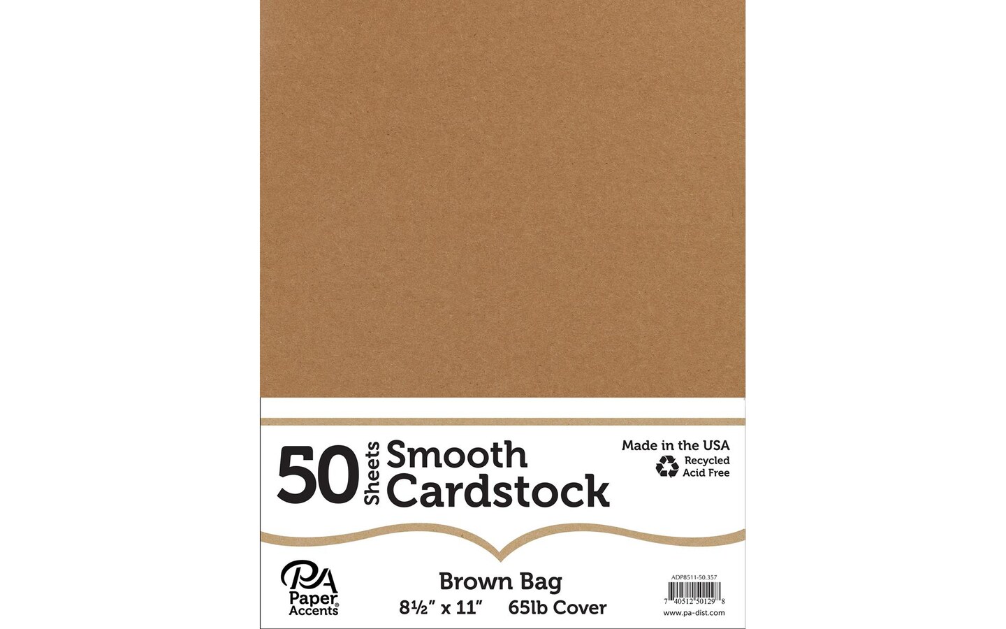 Brown Smooth Scrapbooking Cardstock 8.5 x 11 Size for sale