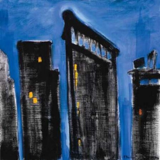 Blue Cityscape Poster Print by Paul Brent - Item # VARPDXBNT070