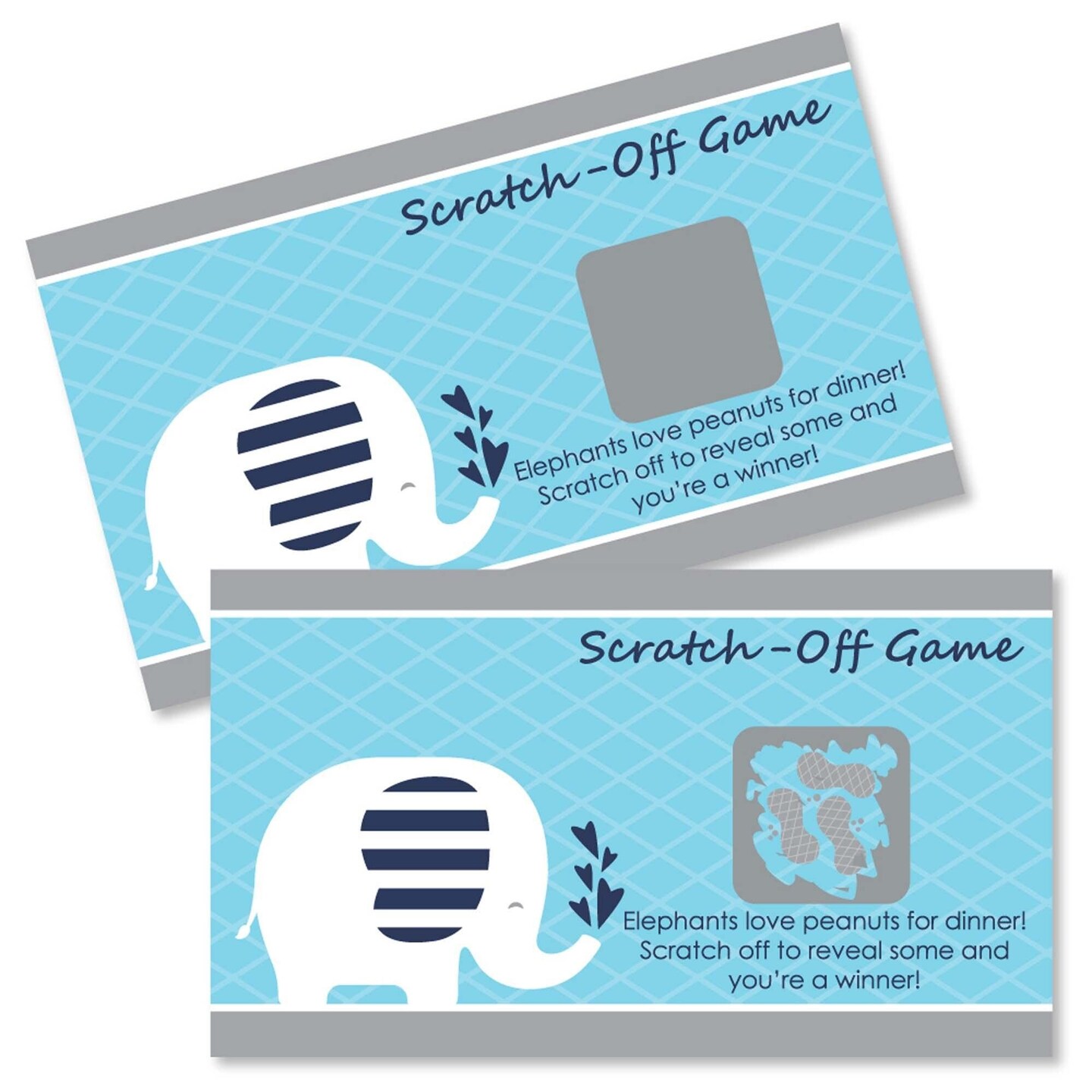 Big Dot of Happiness Blue Elephant Boy Baby Shower or Birthday Party