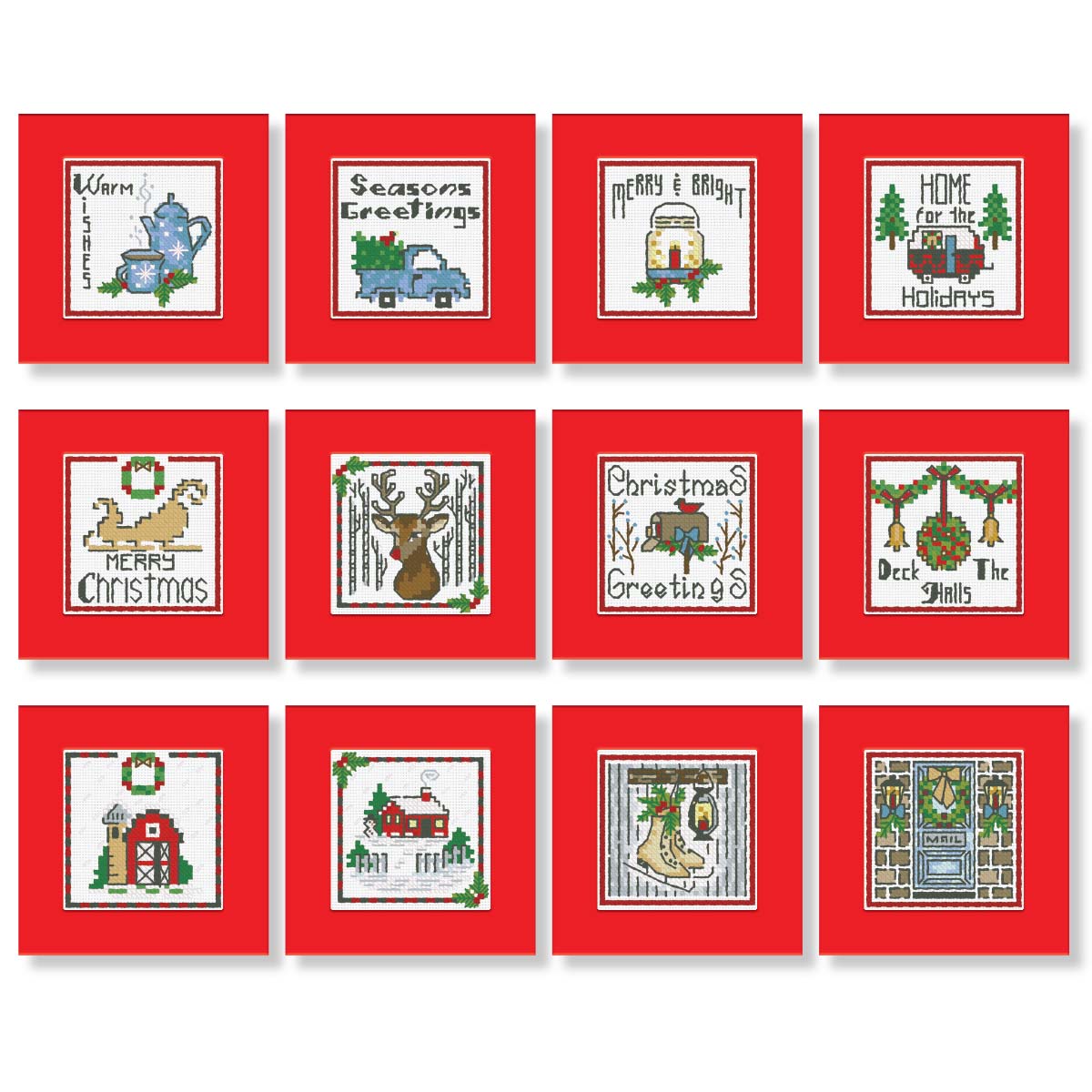 Herrschners  Hearth &#x26; Home Greeting Cards Counted Cross-Stitch Kit