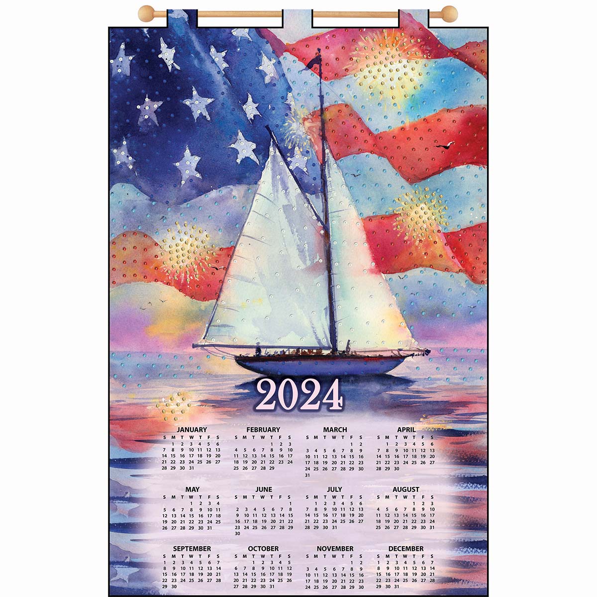 Design Works Sailboat Calendar Felt Sequin Kit Michaels