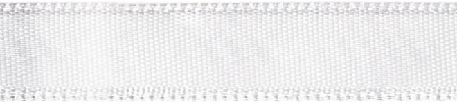 Offray Single Face Satin Ribbon 7/8&#x22;X18&#x27;-White