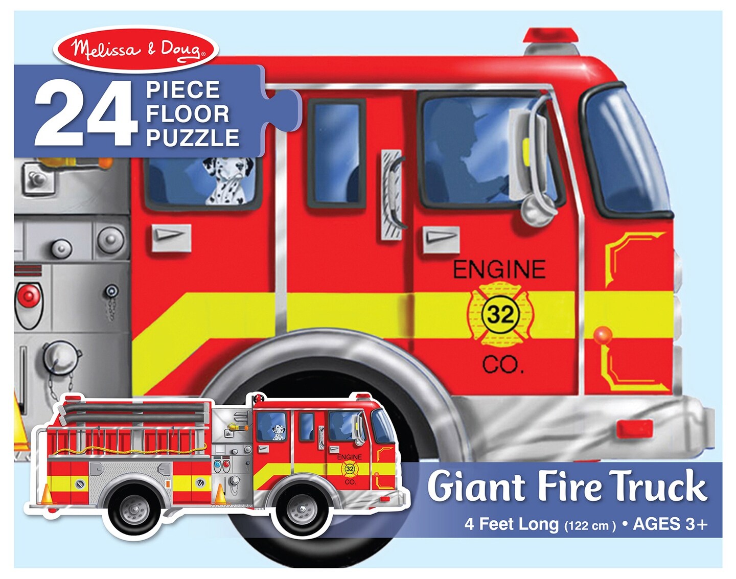 Melissa &#x26; Doug Floor Puzzle 48pcs-Giant Fire Truck