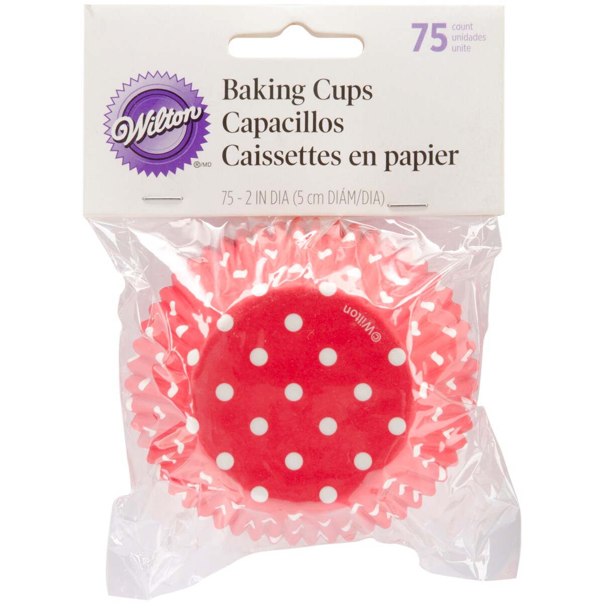 Standard Baking CupsRed Dots 75/Pkg Michaels