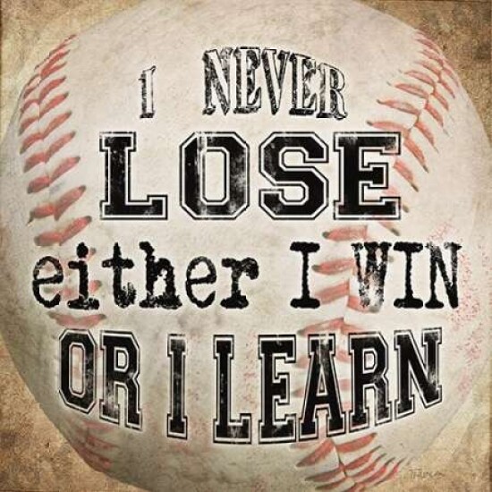 Baseball Quote Poster Print by Katrina Craven - Item # VARPDX17137
