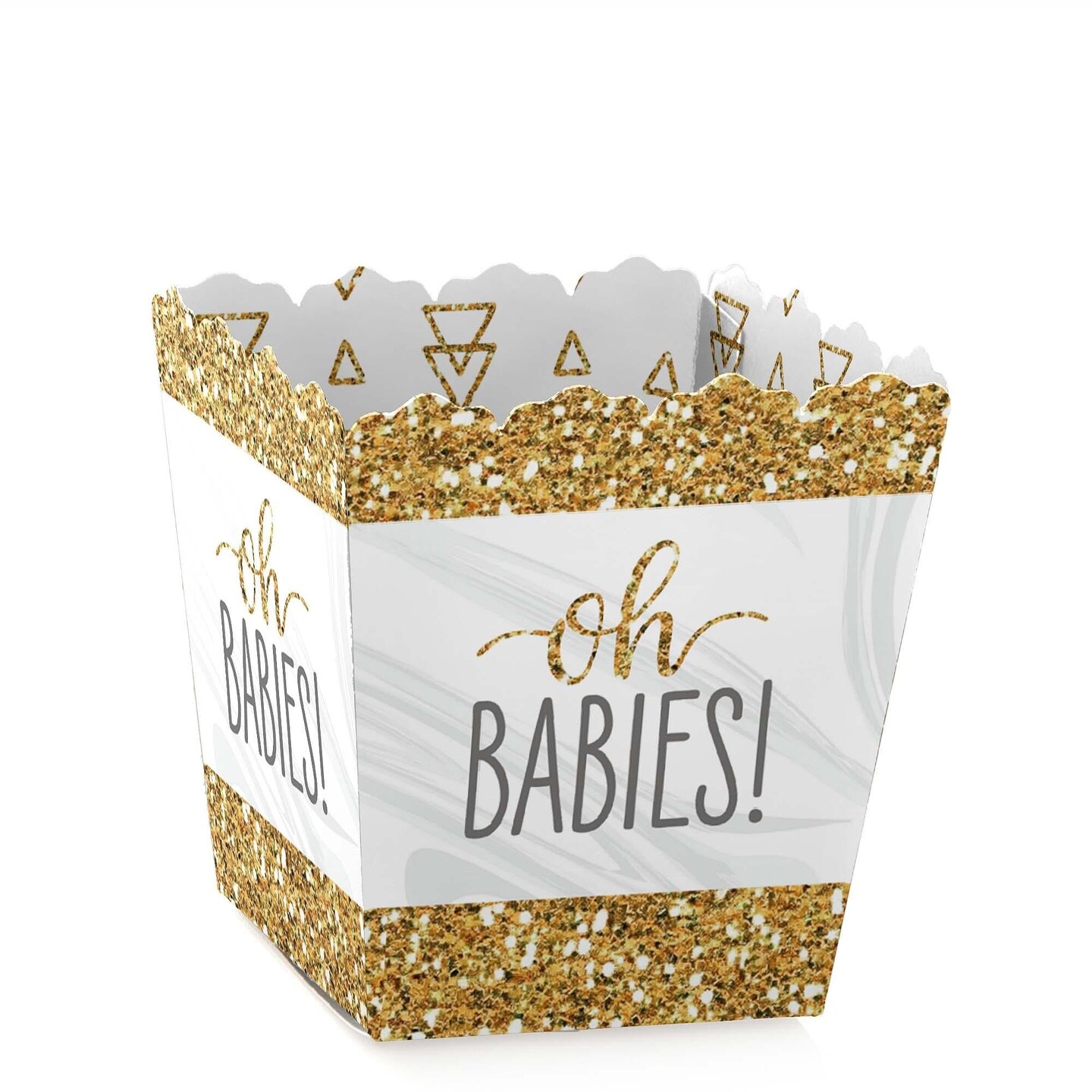 Big Dot of Happiness It's Twins - Party Mini Favor Boxes - Gold Twins ...