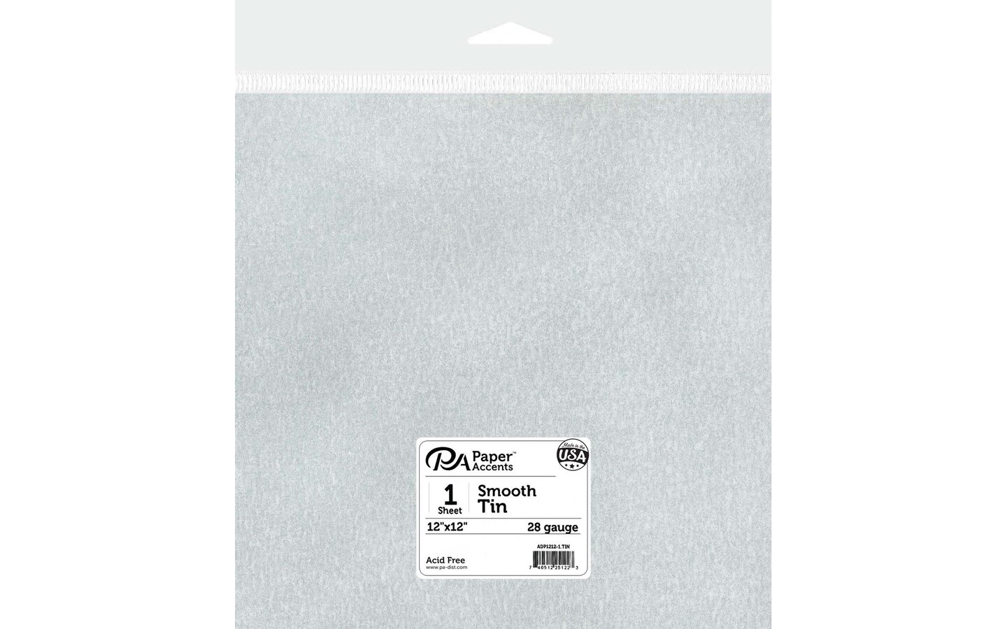 Tin Sheet 12x12 28 gauge 1pc
