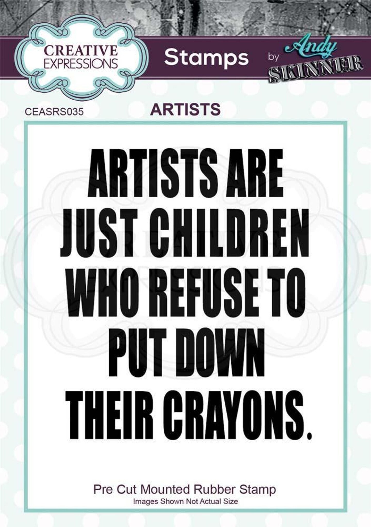 Creative Expressions Andy Skinner Artists Rubber Stamp