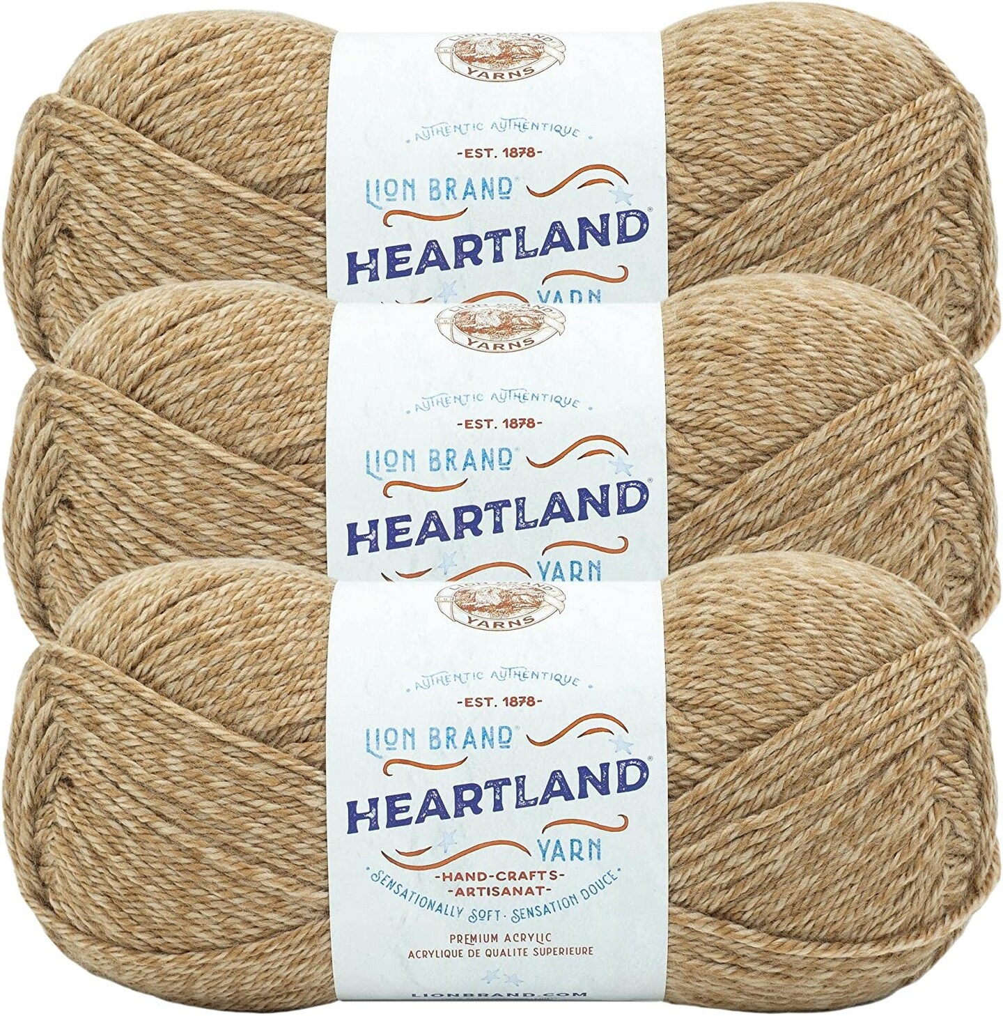 (Pack of 3) Lion Brand Heartland Yarn-Indiana Dunes | Michaels