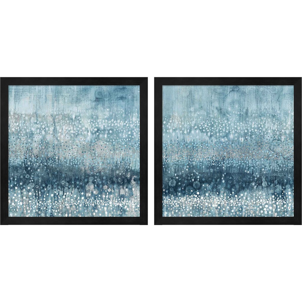 Rain Abstract Blue Silver by Danhui Nai 13