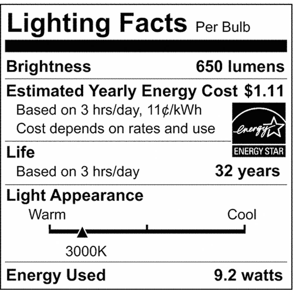 Satco 9.2 Watt LED 5-6 in 3000K Warm White Downlight Retrofit
