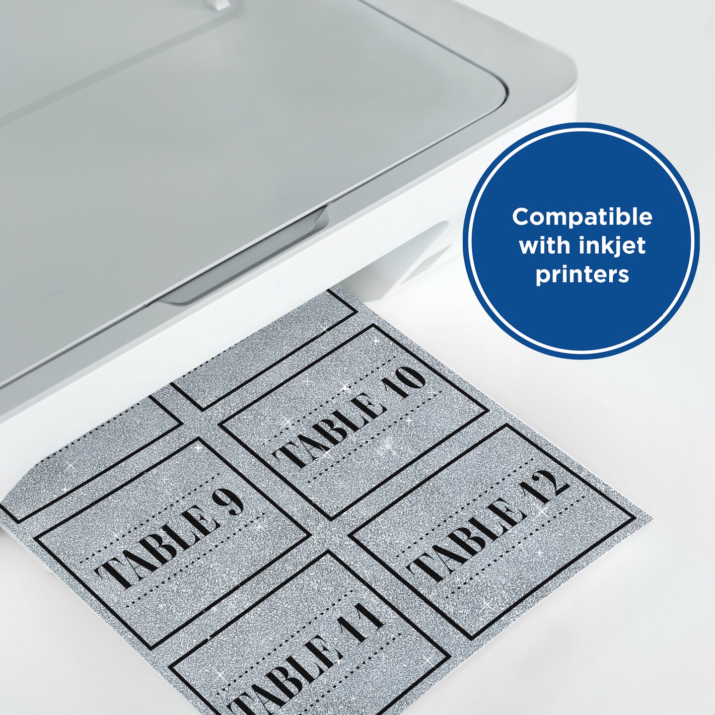 Printworks Printable Silver Glitter Cardstock, 15 Sheets, 8.5&#x201D; x 11&#x201D; (00515)
