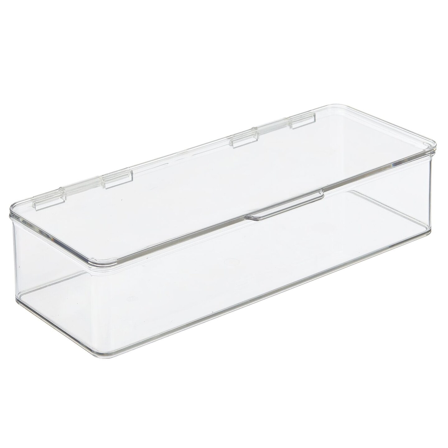 mDesign Plastic Desk Organizer Storage Box for Home Office