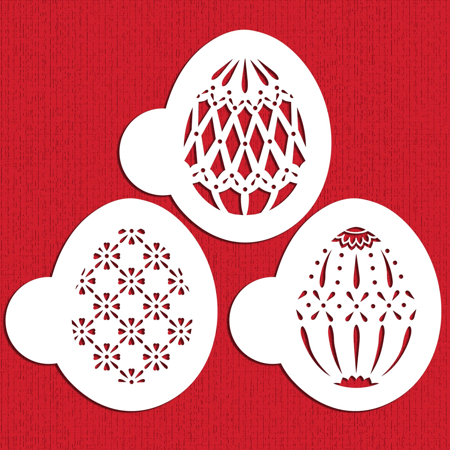 Faberge Easter Egg Cookie Stencils | C865 by Designer Stencils | Cookie Decorating Tools |