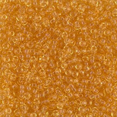 Miyuki 11 Round Seed Bead, 11-132, Transparent Light Topaz, 13 grams