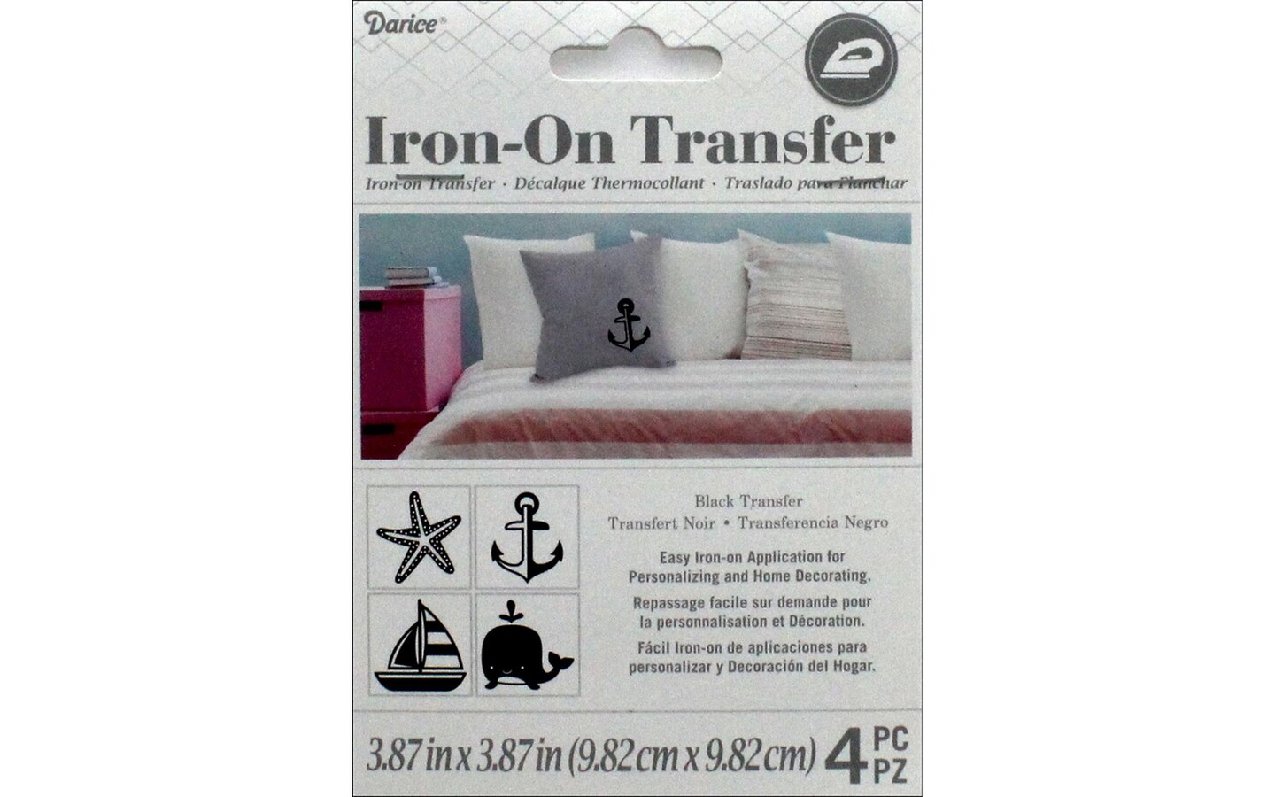 Darice Transfer Iron On Nautical Black 4Pc Michaels