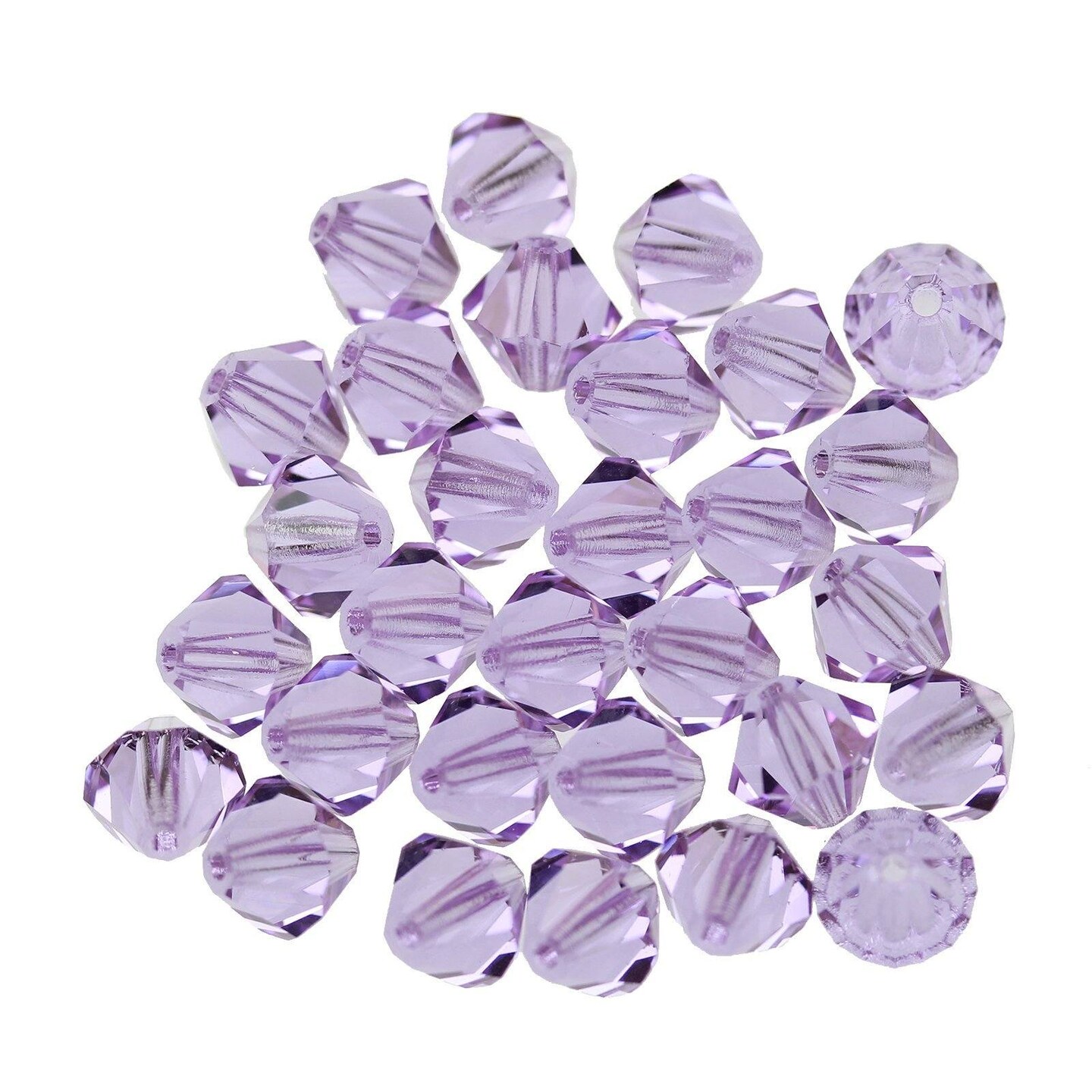 Preciosa Bicone 6mm Violet Beads