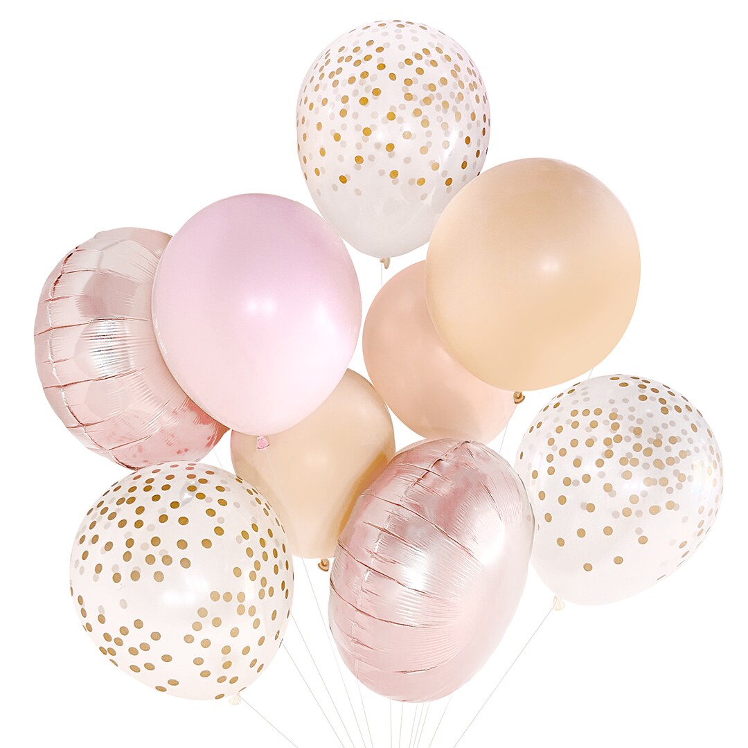 Balloon Bouquet - Blush &#x26; Rose Gold