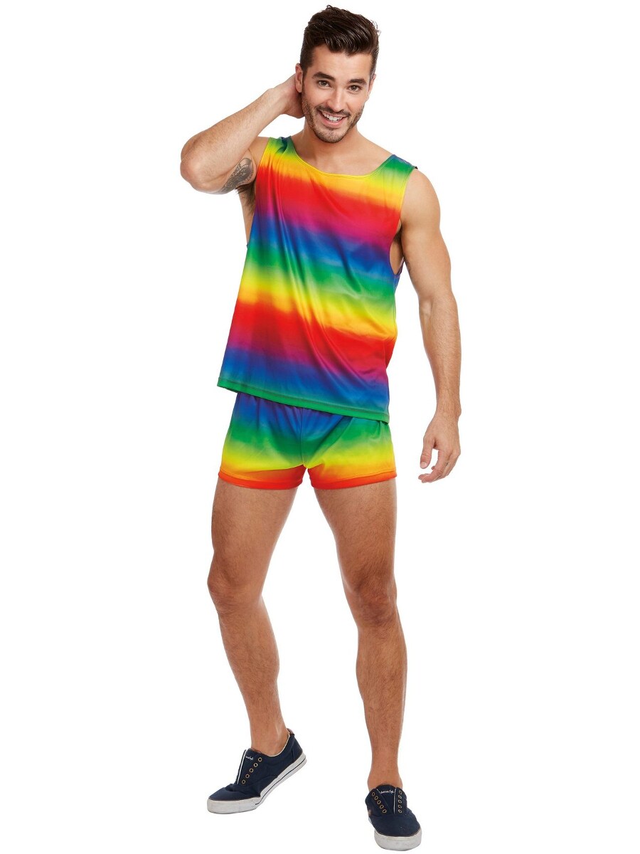 Adult&#x27;s Mens Pride Parade Rainbow Festival Costume