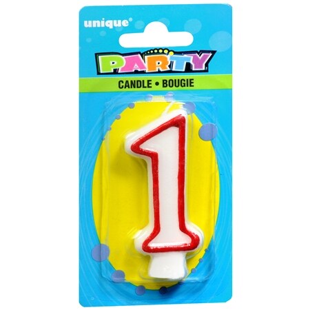 1 Number 1 Deluxe Candle