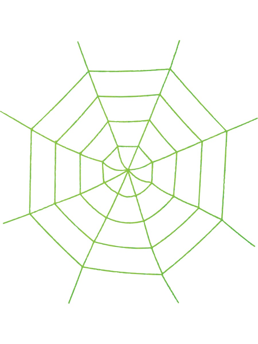 Creepy Crawly Stretchy Fabric Spider Web Arachnid Decoration 6.2' Length