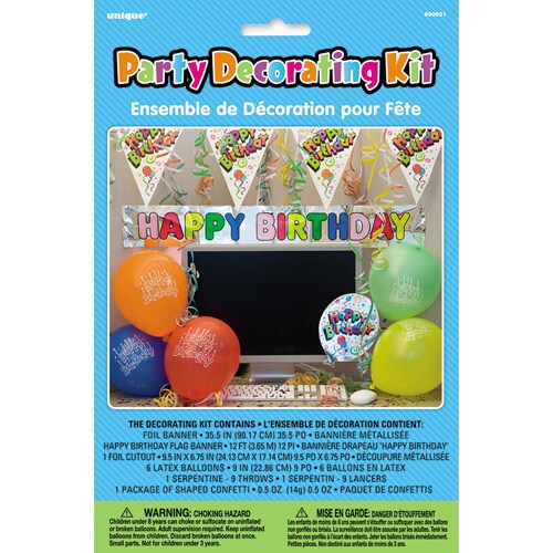 Happy Birthday Office Decoration Kit