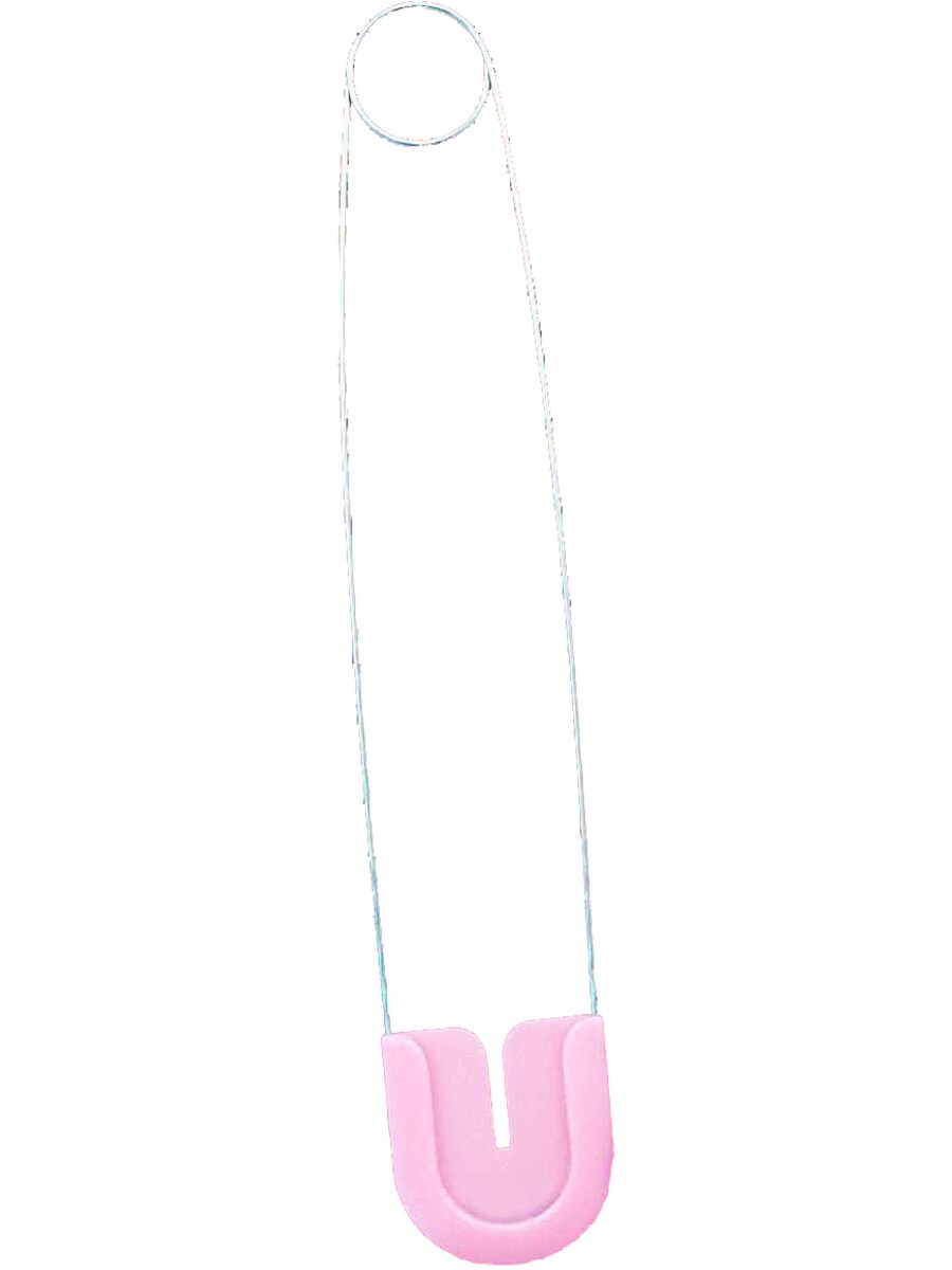 Jumbo Plastic Costume Accessory Pink Adult-Baby Diaper Pin Safety Pins