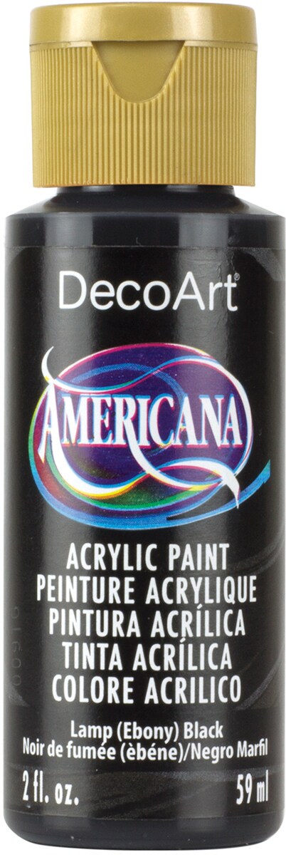 Americana Acrylic Paint 2 oz Ebony Black