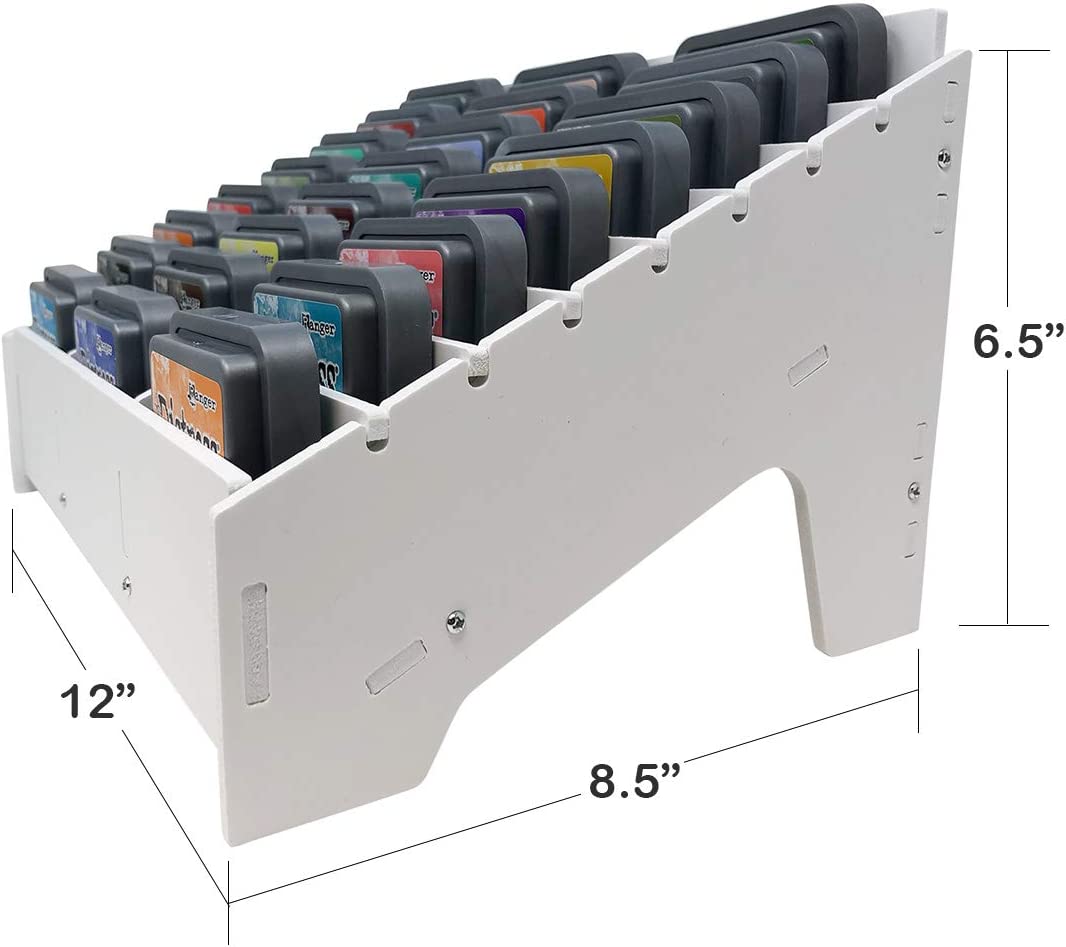 Pixiss 24 Ink Pad Storage Holder and Stamp Pad Storage for Distress Oxide Ink