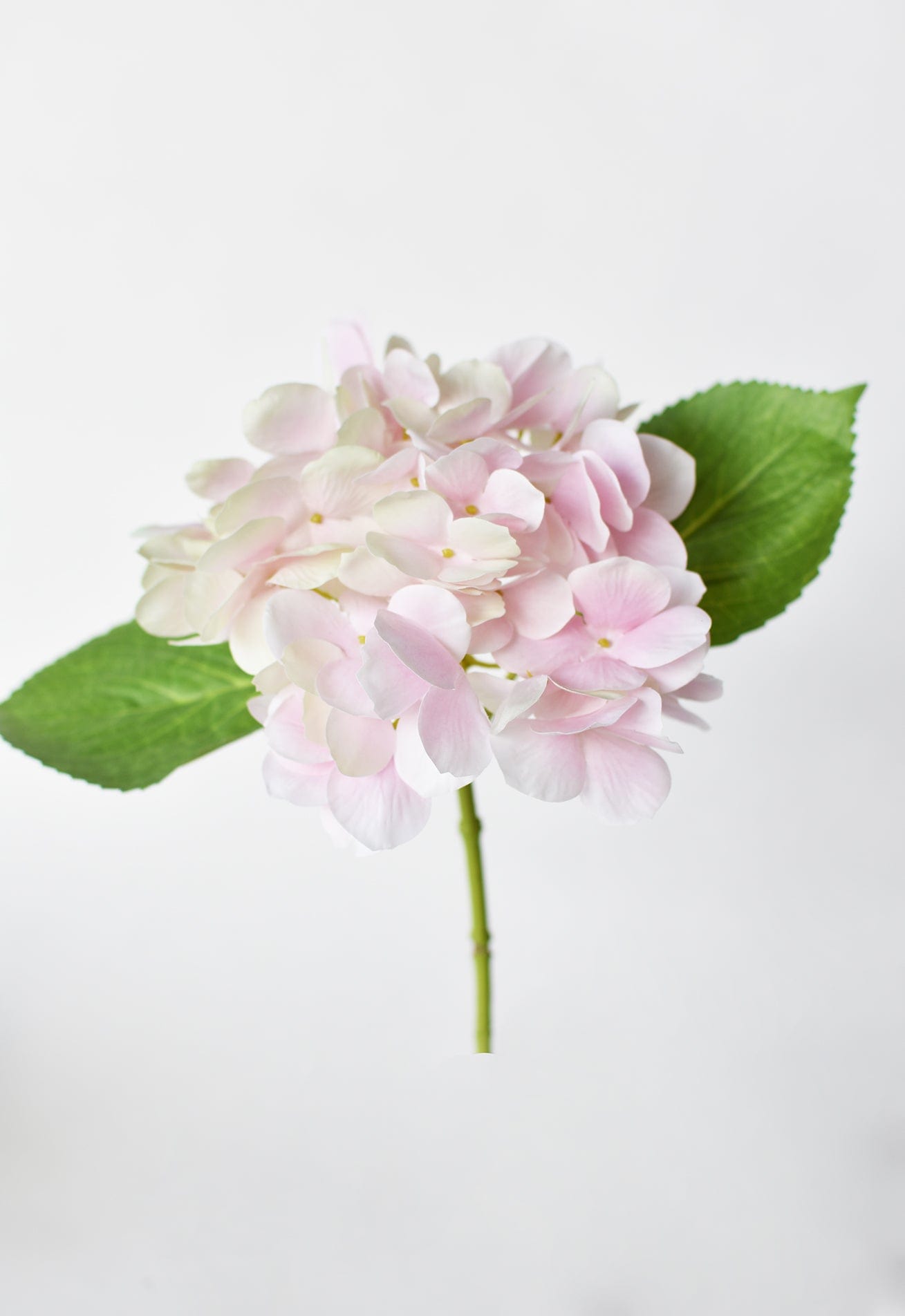 10&#x22; Faux Light Pink Hydrangea Stem